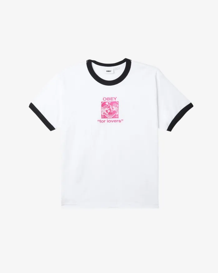 Men BIGWIG FOR LOVERS RINGER TSHIRT Unbleached Multi OBEY Clothing TOPS