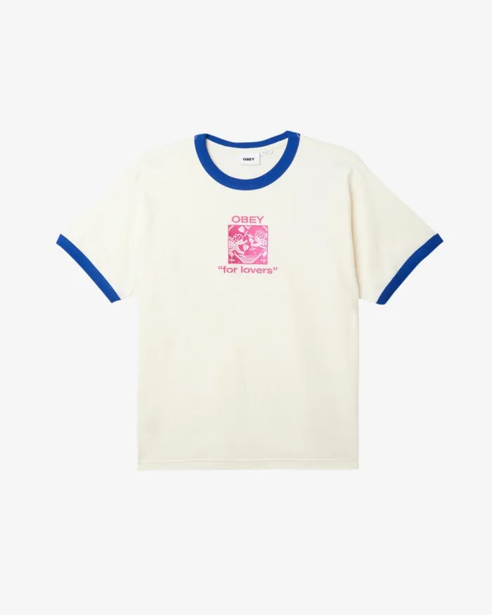 Men BIGWIG FOR LOVERS RINGER TSHIRT Unbleached Multi OBEY Clothing TOPS