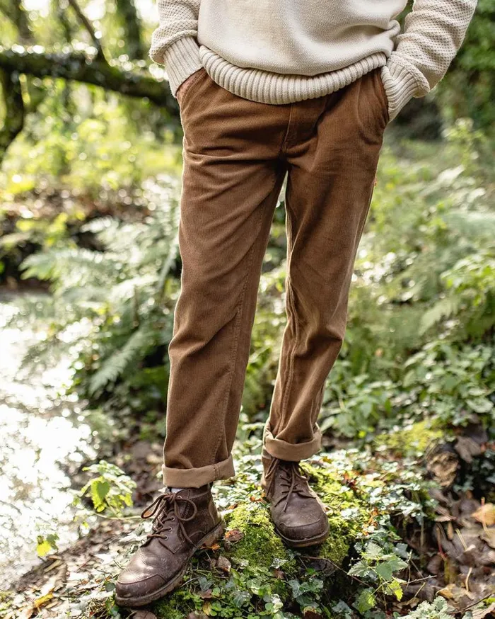 Men Bottoms Passenger Adventurer Cord Trouser Coconut Coconut