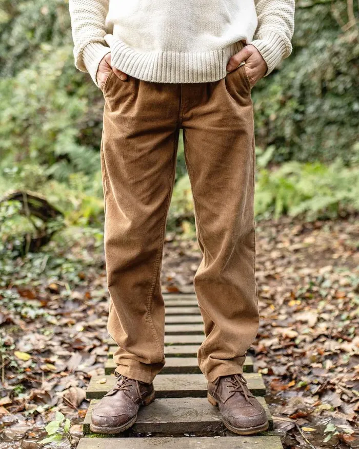 Men Bottoms Passenger Adventurer Cord Trouser Coconut Coconut
