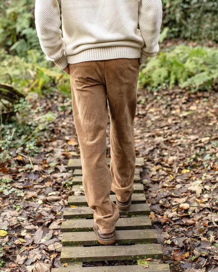 Men Bottoms Passenger Adventurer Cord Trouser Coconut Coconut