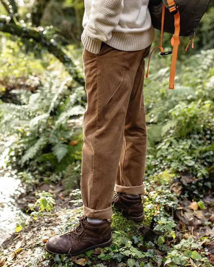 Men Bottoms Passenger Adventurer Cord Trouser Coconut Coconut
