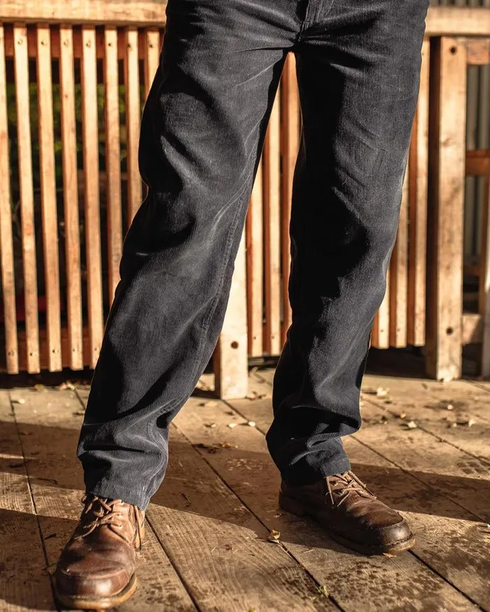 Men Bottoms Passenger Adventurer Cord Trouser Deep Navy Deep Navy
