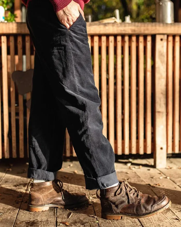 Men Bottoms Passenger Adventurer Cord Trouser Deep Navy Deep Navy