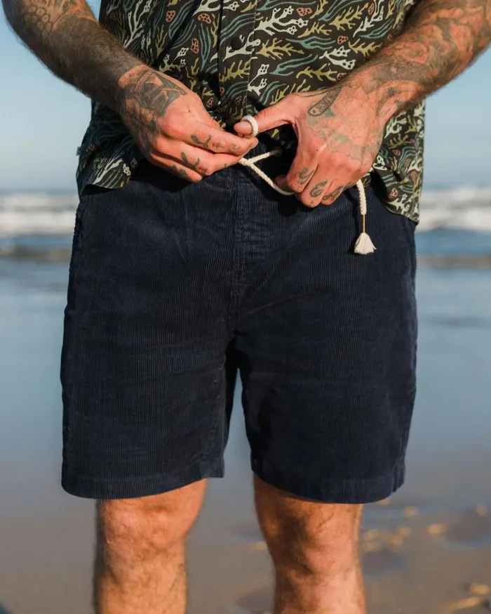 Men Bottoms Passenger Drifter Cord Short Rich Navy Rich Navy