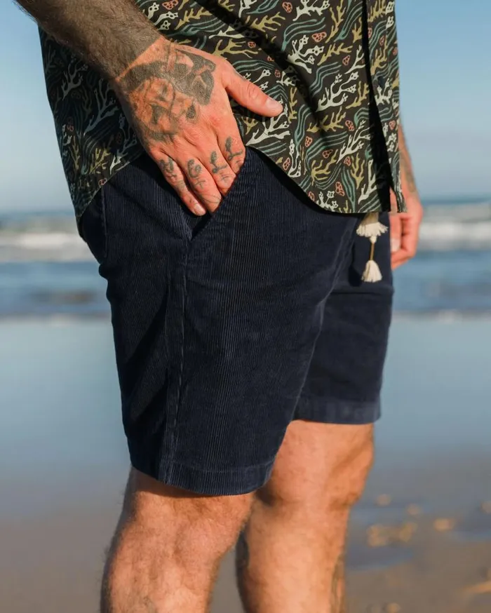 Men Bottoms Passenger Drifter Cord Short Rich Navy Rich Navy