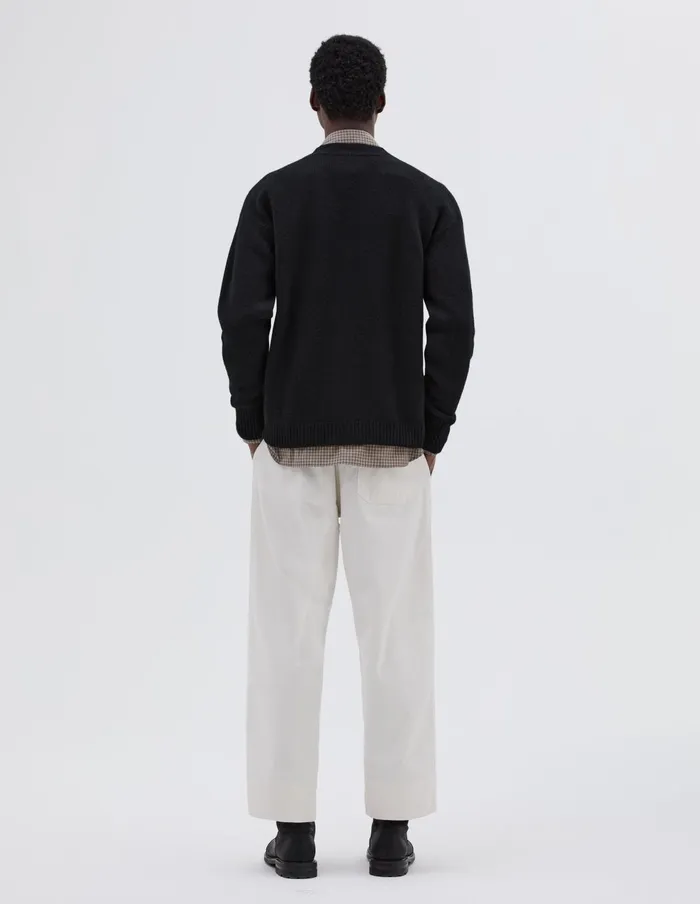 Men Boxy Cardigan Black Margaret Howell Knitwear