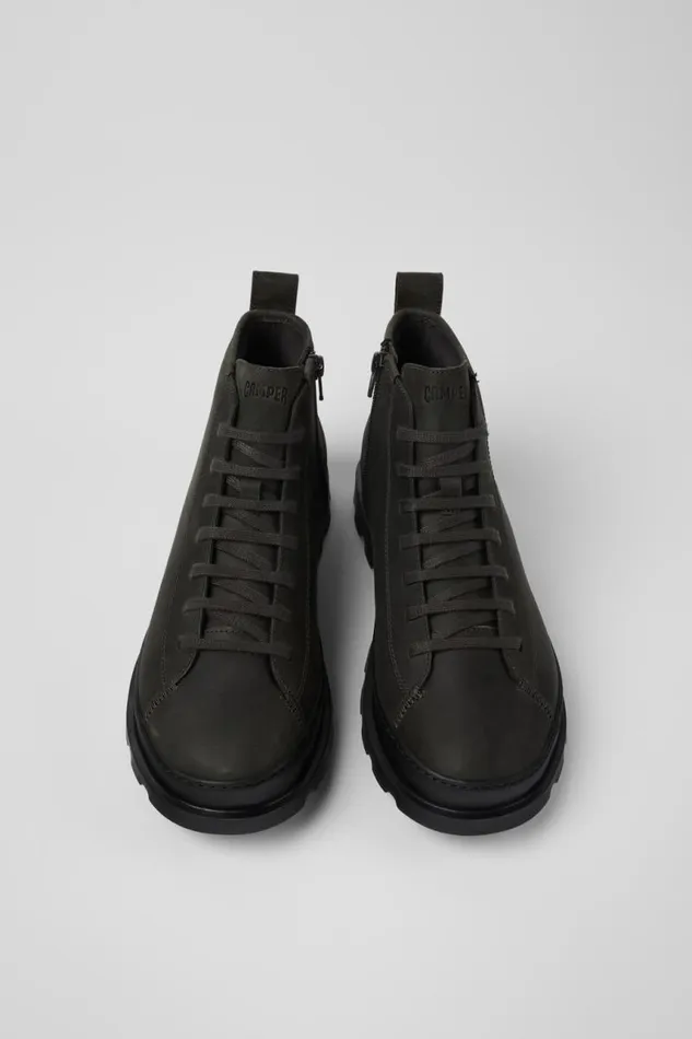 Men Camper Ankle Boots Brutus Gray Ankle Boot