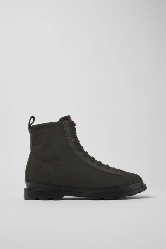 Men Camper Ankle Boots Brutus Gray Textile And Nubuck Ankle Boots Men Camper Ankle Boots Brutus Gray Textile And Nubuck Ankle Boots