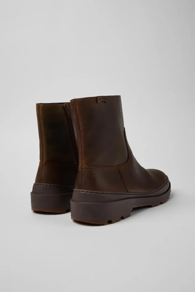 Men Camper Ankle Boots Brutus Trek MICHELIN Brown Nubuck Boots