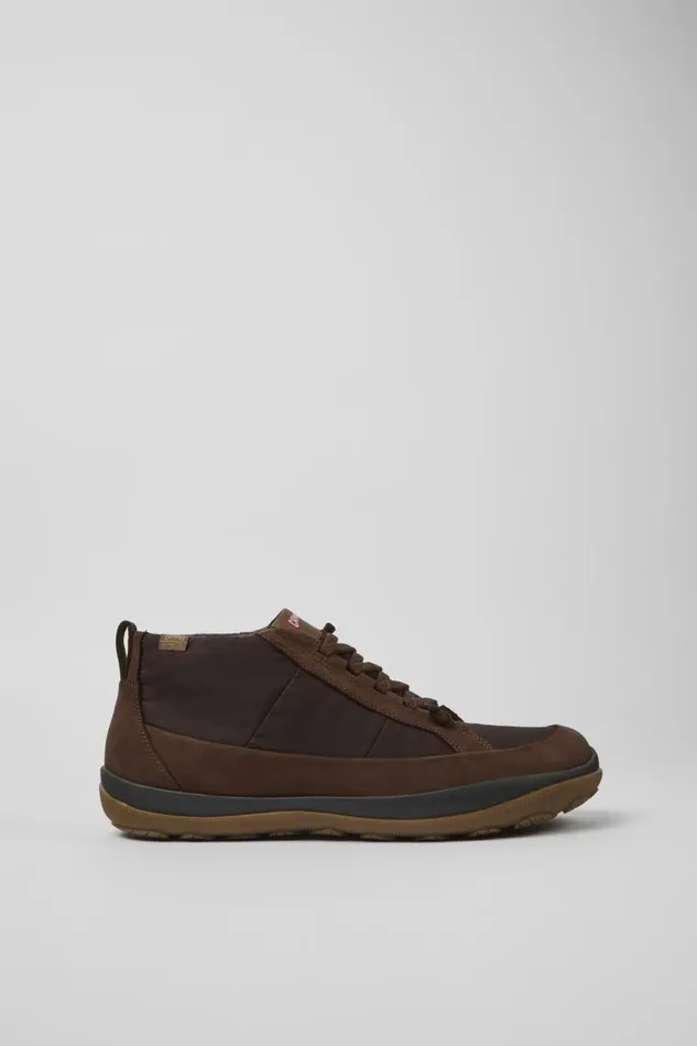 Men Camper Ankle Boots Peu Pista Brown Ankle Boots
