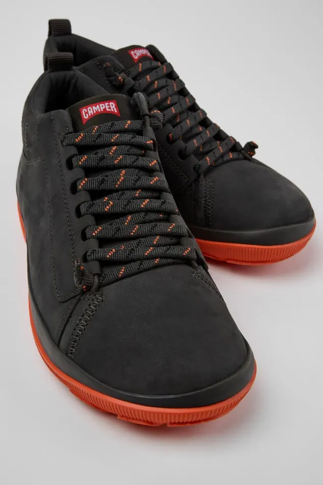 Men Camper Ankle Boots Peu Pista GORETEX Gray Nubuck Shoes