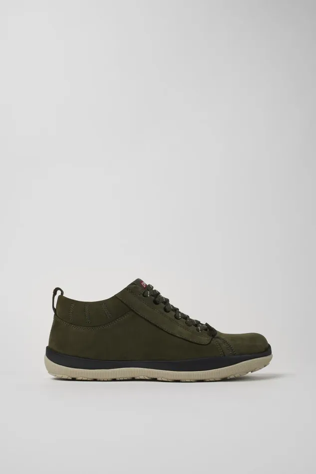 Men Camper Ankle Boots Peu Pista GORETEX Green Nubuck Shoes