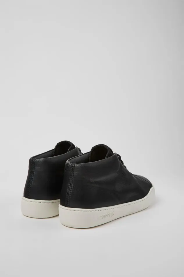Men Camper Ankle Boots Peu Touring Black Leather Sneakers
