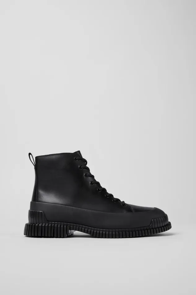 Men Camper Ankle Boots Pix Black Lace Up Boot