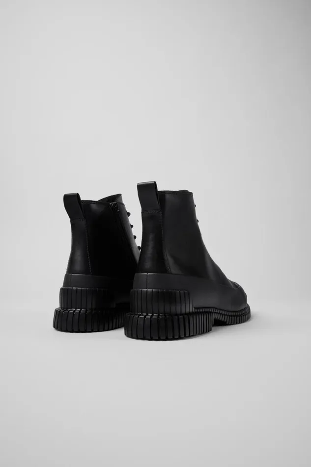 Men Camper Ankle Boots Pix Black Lace Up Boot