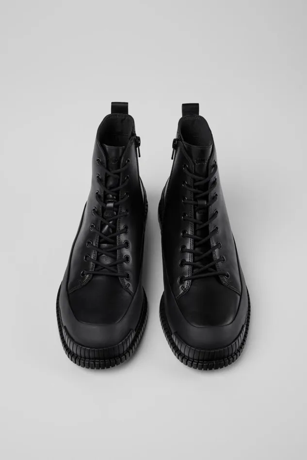 Men Camper Ankle Boots Pix Black Lace Up Boot