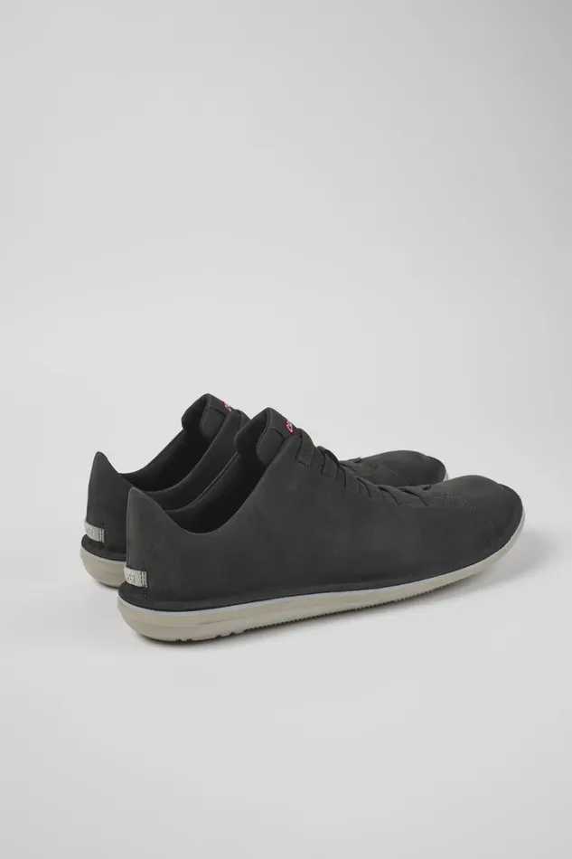 Men Camper Casual Shoes Beetle Gray Nubuck Low Sneaker Men Camper Casual Shoes Beetle Gray Nubuck Low Sneaker