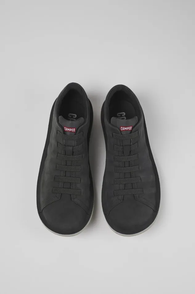 Men Camper Casual Shoes Beetle Gray Nubuck Low Sneaker Men Camper Casual Shoes Beetle Gray Nubuck Low Sneaker