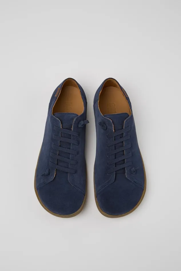 Men Camper Casual Shoes Peu Blue Nubuck Shoes Men Camper Casual Shoes Peu Blue Nubuck Shoes