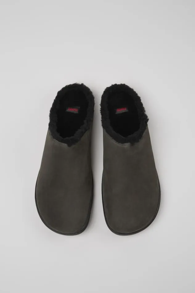 Men Camper Casual Shoes Peu Dark Grey Nubuck Shoes