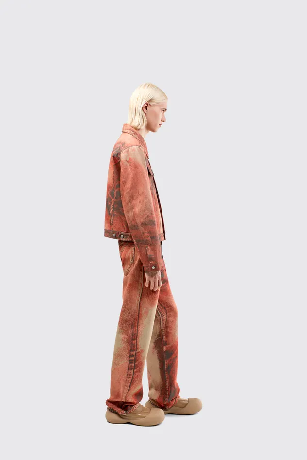 Men Camper Denim Denim Jeans Burnt Orange Denim Jeans