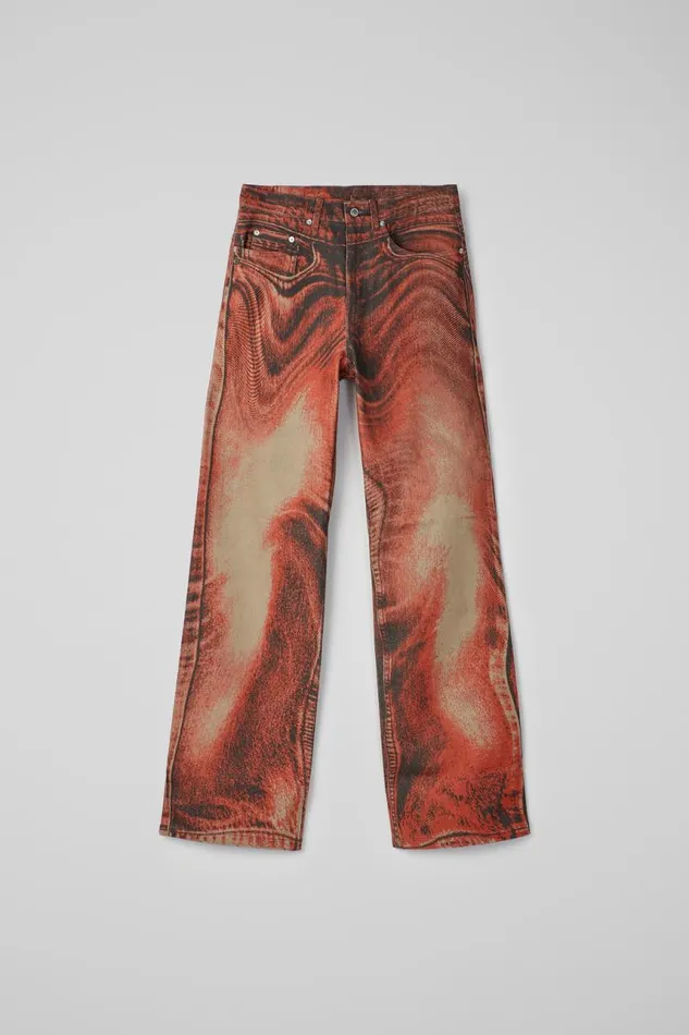 Men Camper Denim Denim Jeans Burnt Orange Denim Jeans