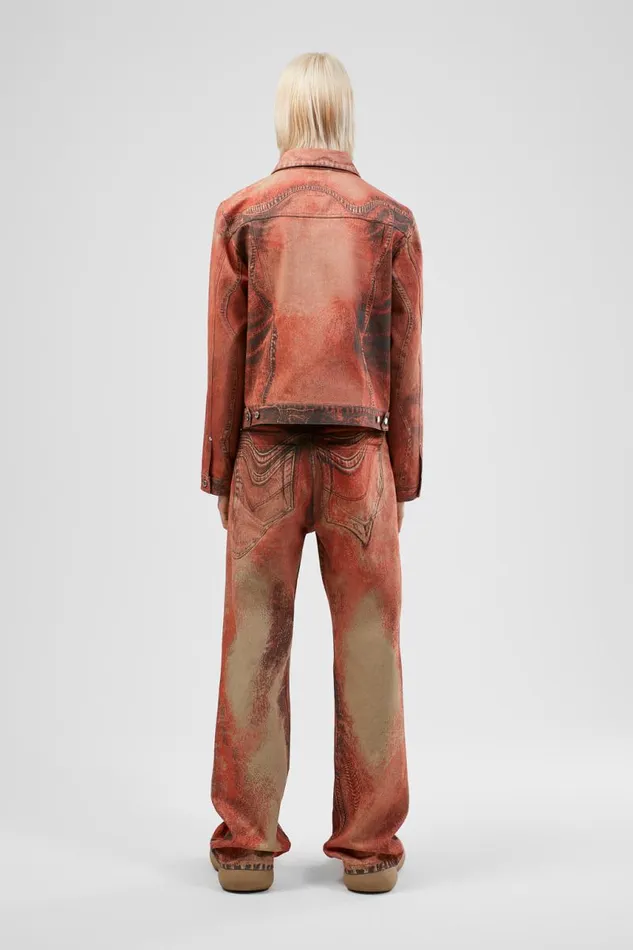 Men Camper Denim Denim Jeans Burnt Orange Denim Jeans