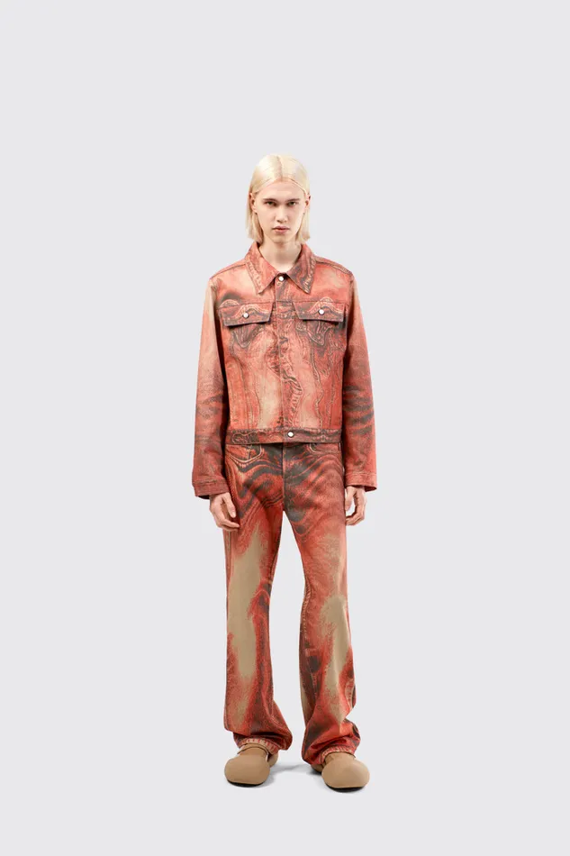 Men Camper Denim Denim Jeans Burnt Orange Denim Jeans