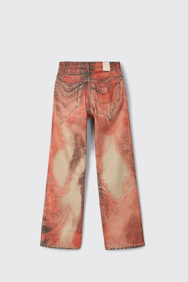 Men Camper Denim Denim Jeans Burnt Orange Denim Jeans