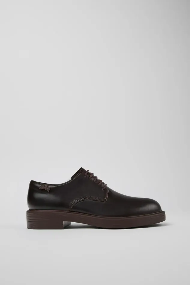 Men Camper Formal Shoes Dean Brown Leather Shoes Men Camper Formal Shoes Dean Brown Leather Shoes