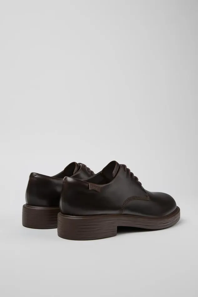 Men Camper Formal Shoes Dean Brown Leather Shoes Men Camper Formal Shoes Dean Brown Leather Shoes