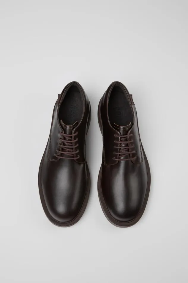 Men Camper Formal Shoes Dean Brown Leather Shoes Men Camper Formal Shoes Dean Brown Leather Shoes