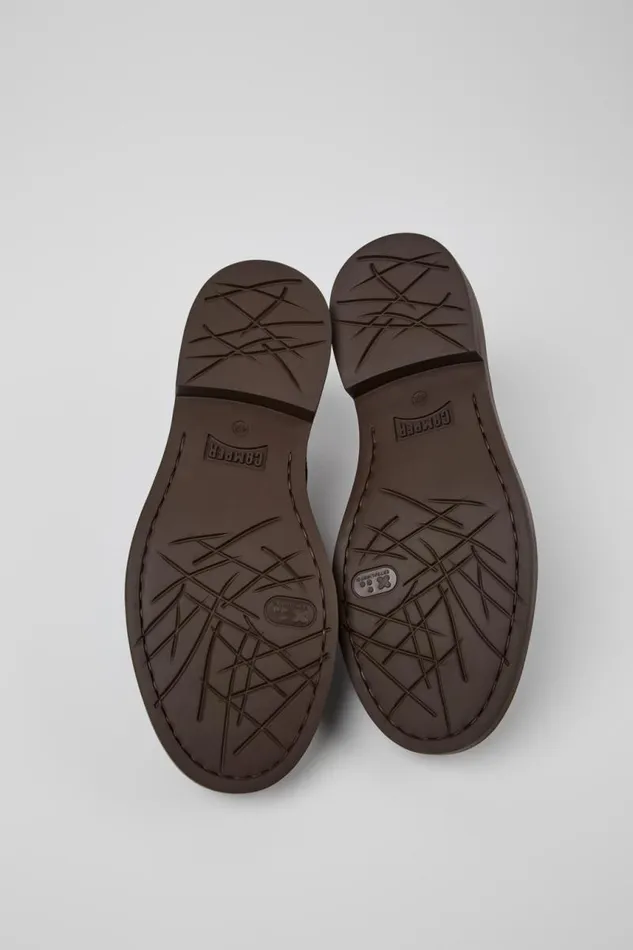 Men Camper Formal Shoes Dean Brown Leather Shoes Men Camper Formal Shoes Dean Brown Leather Shoes