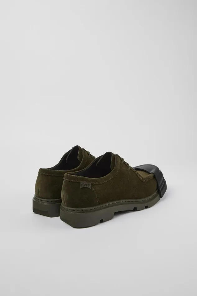 Men Camper Formal Shoes Junction Green Nubuck Wallabee Men Camper Formal Shoes Junction Green Nubuck Wallabee