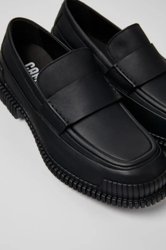 Men Camper Formal Shoes Pix Black Leather Mocasin Shoes