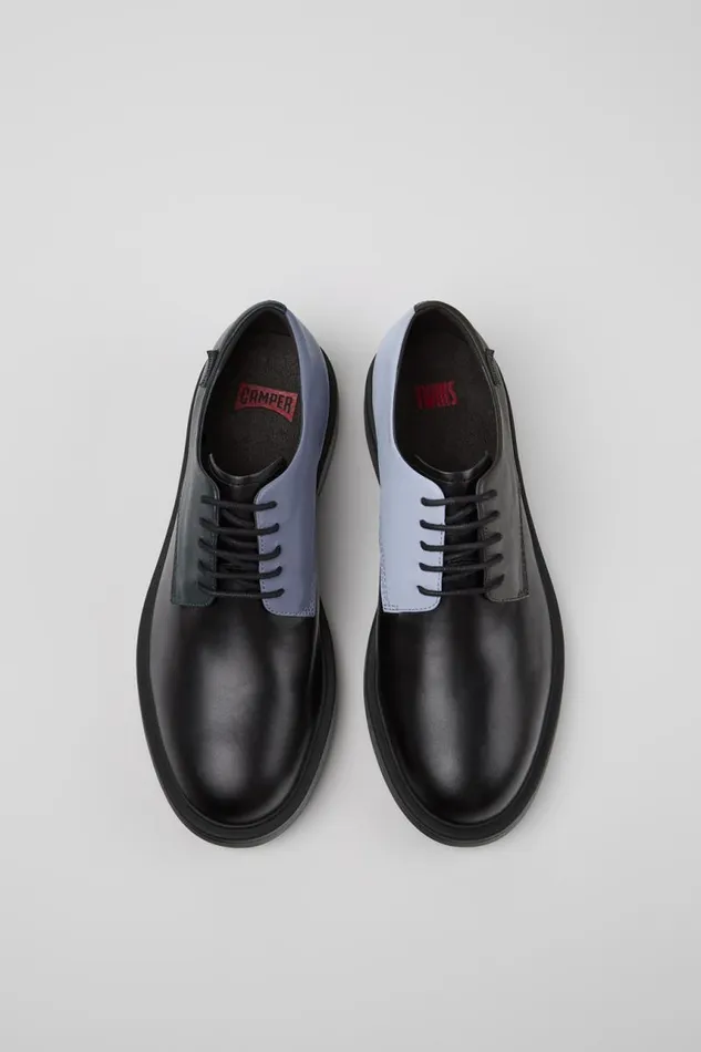 Men Camper Formal Shoes Twins Black Leather Shoes Men Camper Formal Shoes Twins Black Leather Shoes
