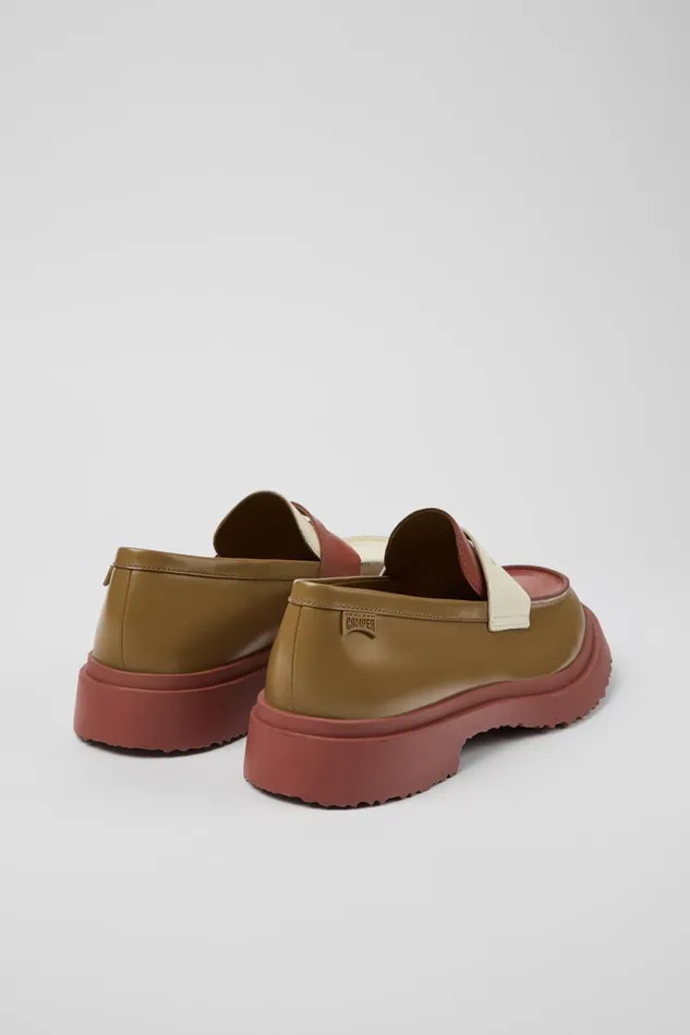 Men Camper Formal Shoes Twins Multicolored Leather Moccasin Men Camper Formal Shoes Twins Multicolored Leather Moccasin