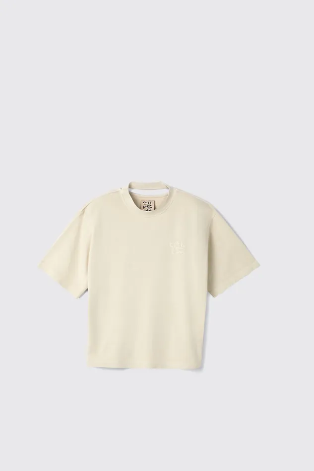 Men Camper Jersey TShirt Beige Organic Cotton TShirt Men Camper Jersey TShirt Beige Organic Cotton TShirt