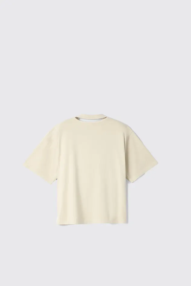 Men Camper Jersey TShirt Beige Organic Cotton TShirt Men Camper Jersey TShirt Beige Organic Cotton TShirt
