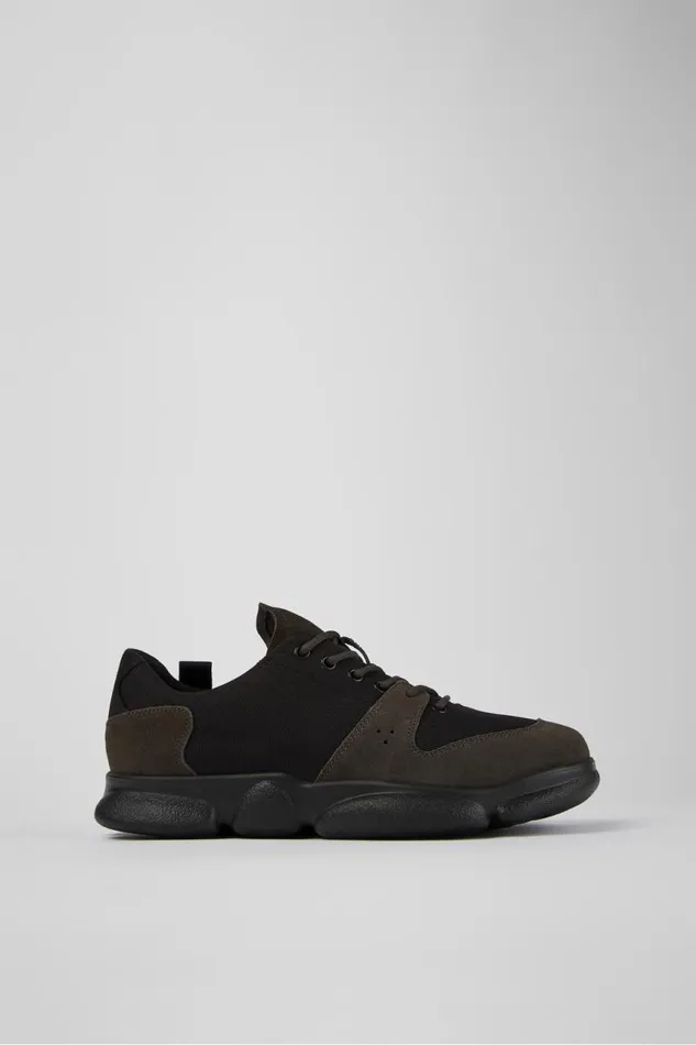 Men Camper Sneakers Karst Black Leather And Recycled PET Sneakers