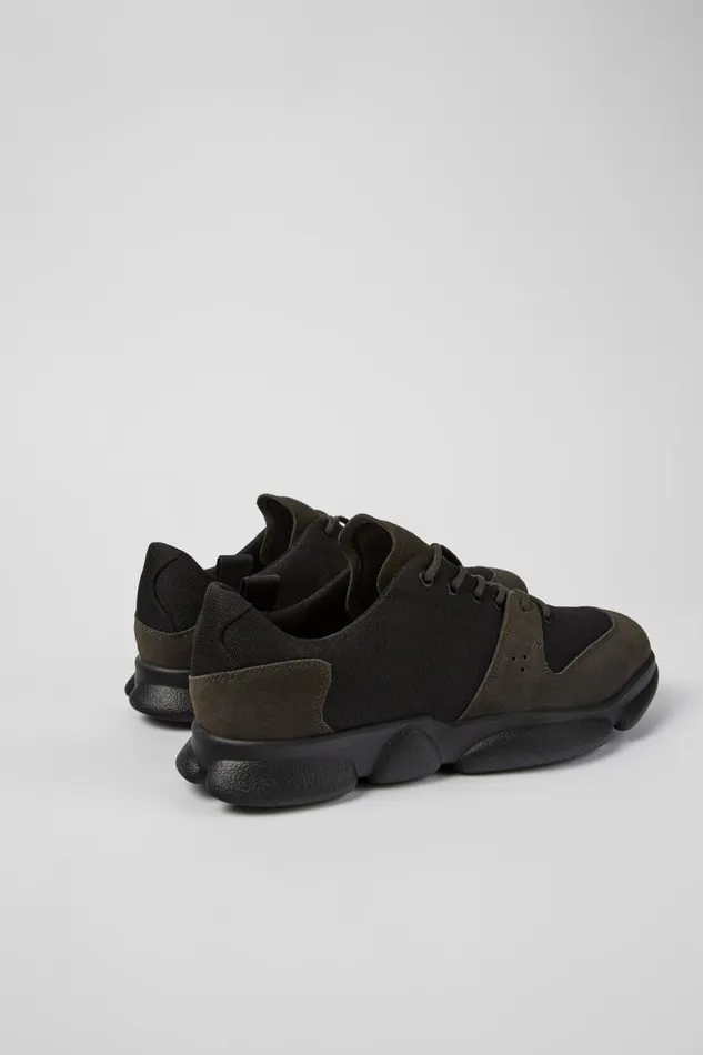 Men Camper Sneakers Karst Black Leather And Recycled PET Sneakers