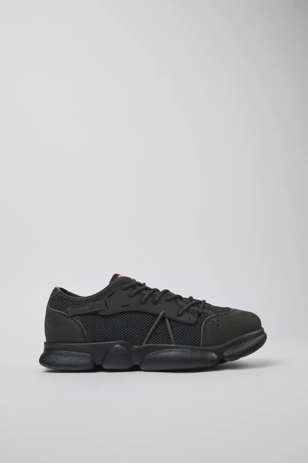 Men Camper Sneakers Karst Sorona Gray And Black Textile Sneaker