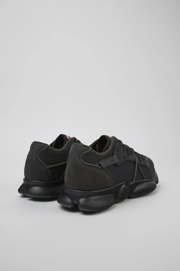 Men Camper Sneakers Karst Sorona Gray And Black Textile Sneaker