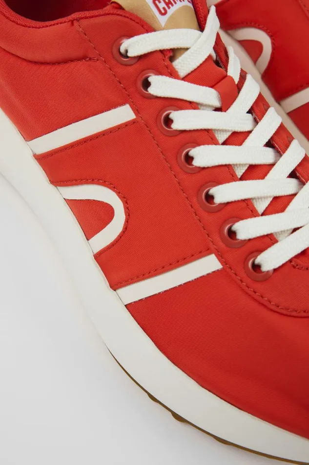 Men Camper Sneakers Pelotas Athens Red Textile Sneaker