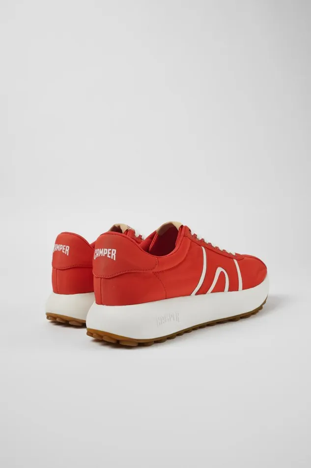 Men Camper Sneakers Pelotas Athens Red Textile Sneaker