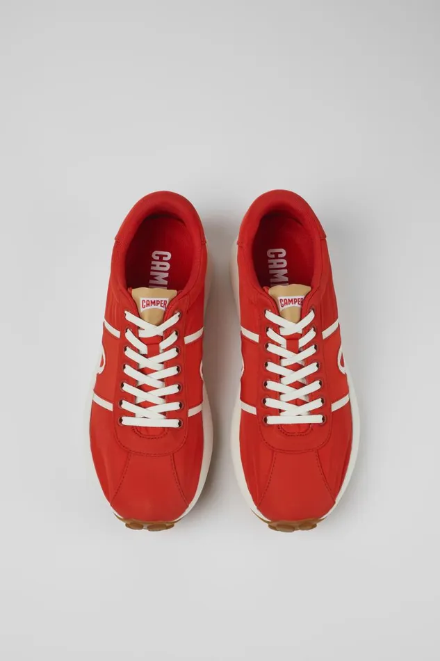 Men Camper Sneakers Pelotas Athens Red Textile Sneaker