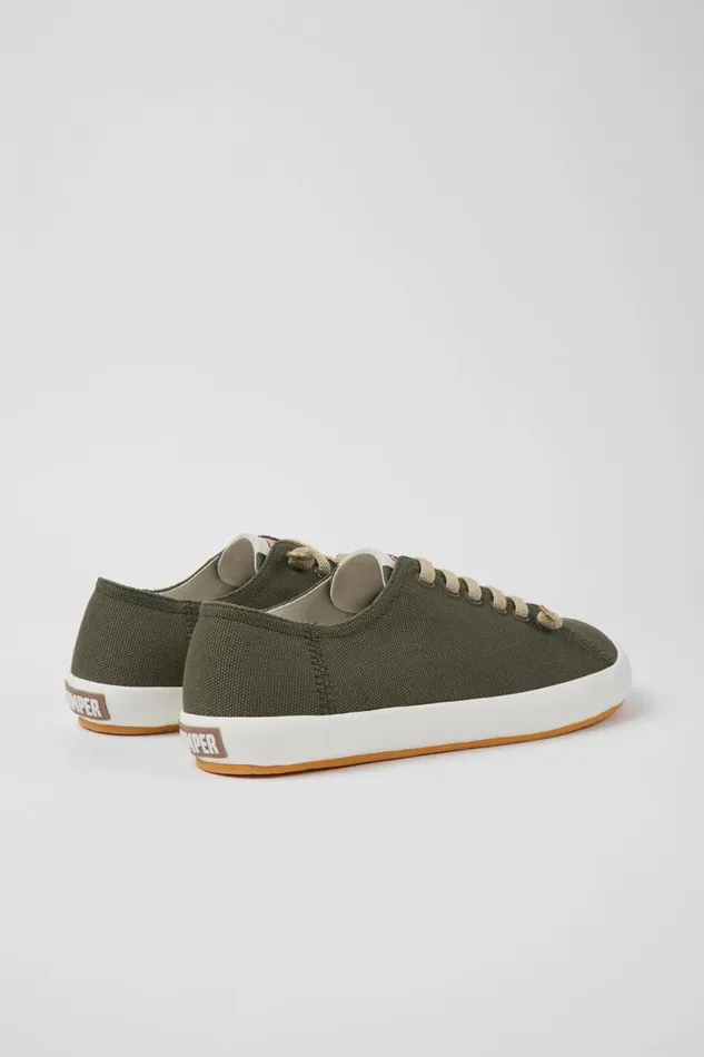 Men Camper Sneakers Peu Rambla Green Textile Sneakers