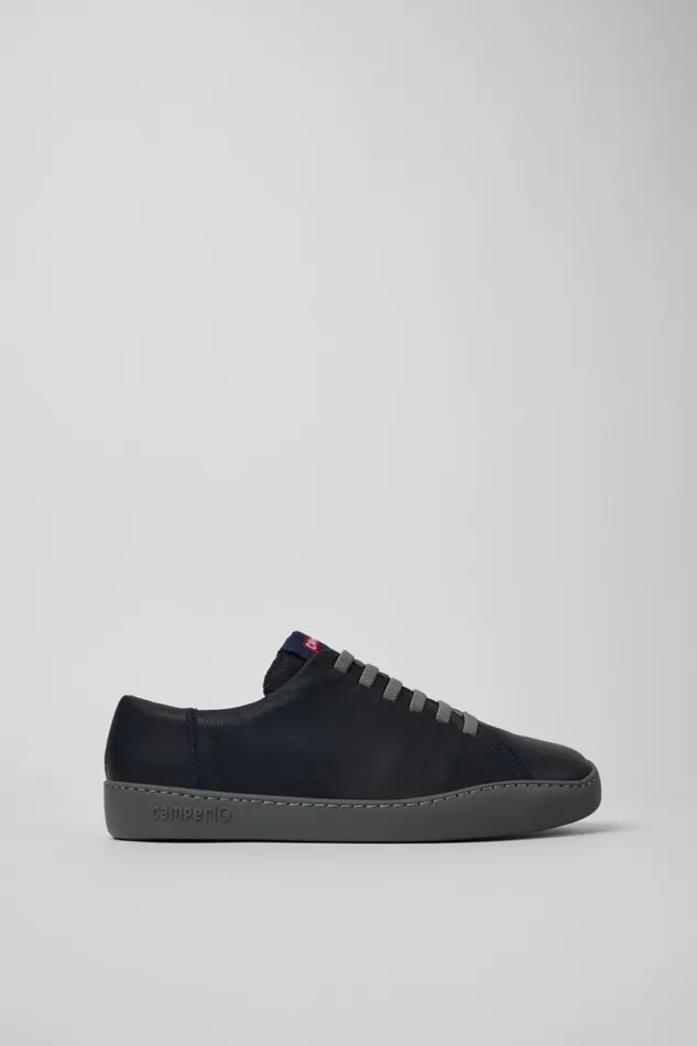 Men Camper Sneakers Peu Touring Blue Leather Sneaker