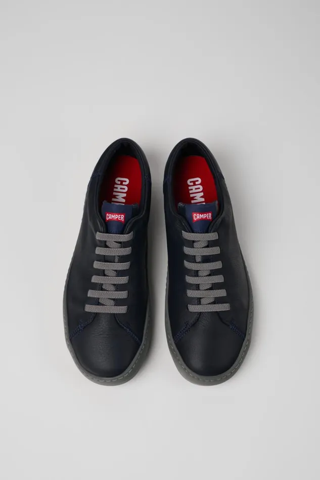 Men Camper Sneakers Peu Touring Blue Leather Sneaker